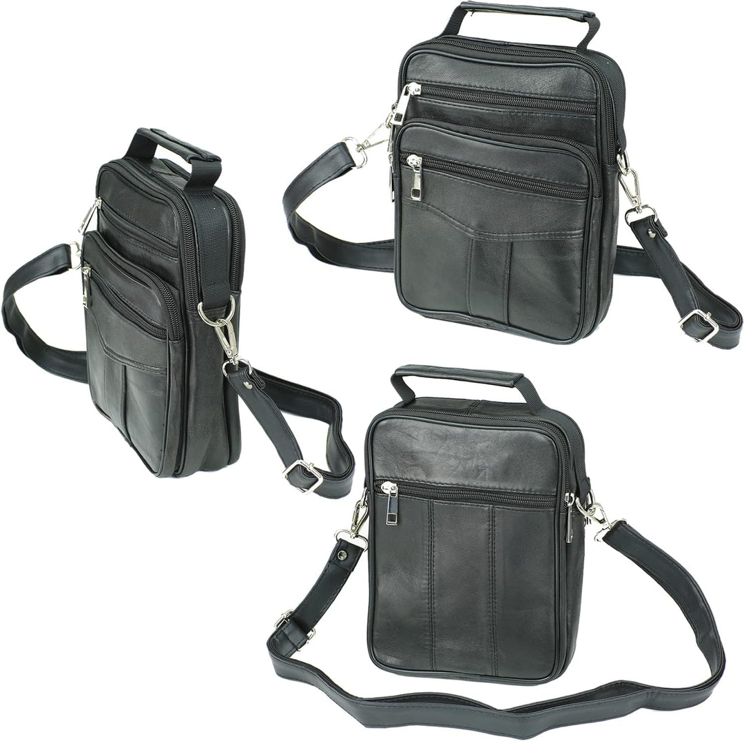 Echt Leder Herren Arbeitstasche Umhängetasche Herrentasche Schultertasche Messenger Flugbegleiter in