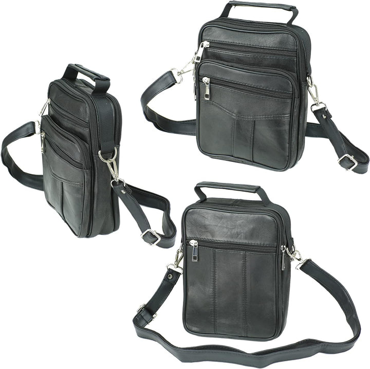 Echt Leder Herren Arbeitstasche Umhängetasche Herrentasche Schultertasche Messenger Flugbegleiter in