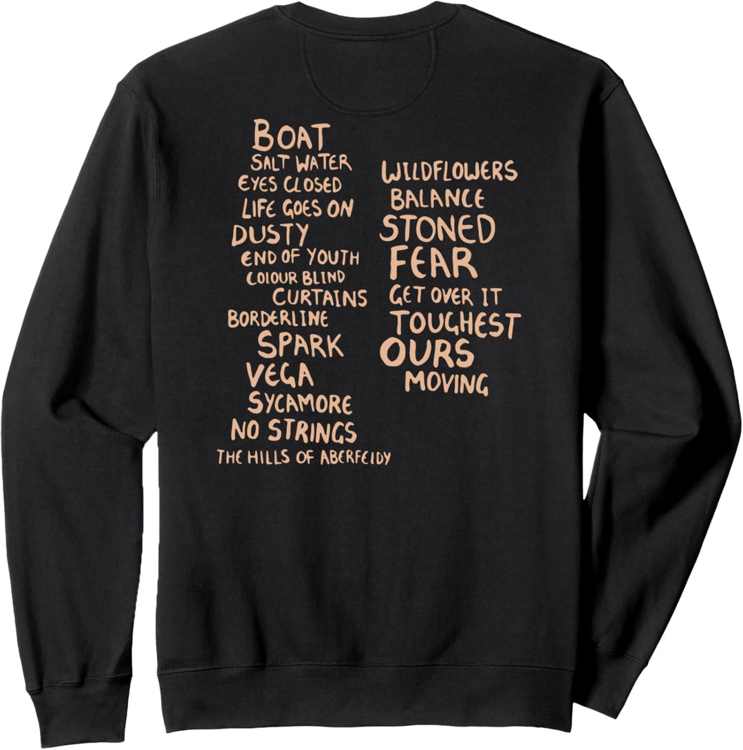 Ed Sheeran Subtract Tracklist Sweatshirt