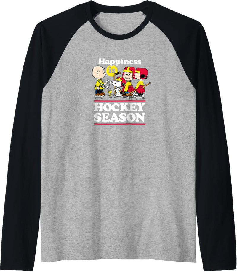 Peanuts - Glück ist Eishockey-Saison Raglan