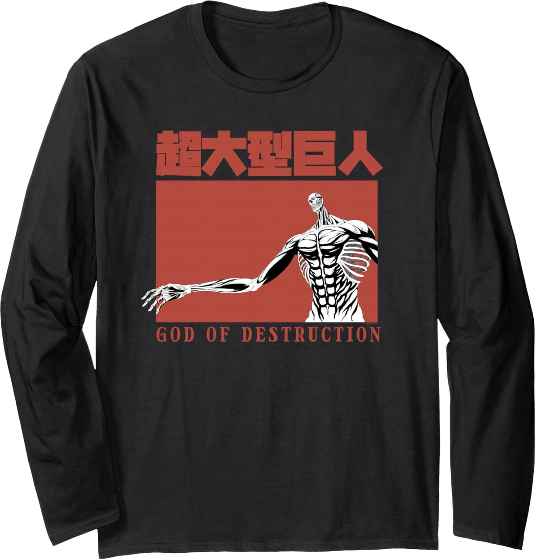 Attack on Titan Season 4 Titanengott der Zerstörung Langarmshirt