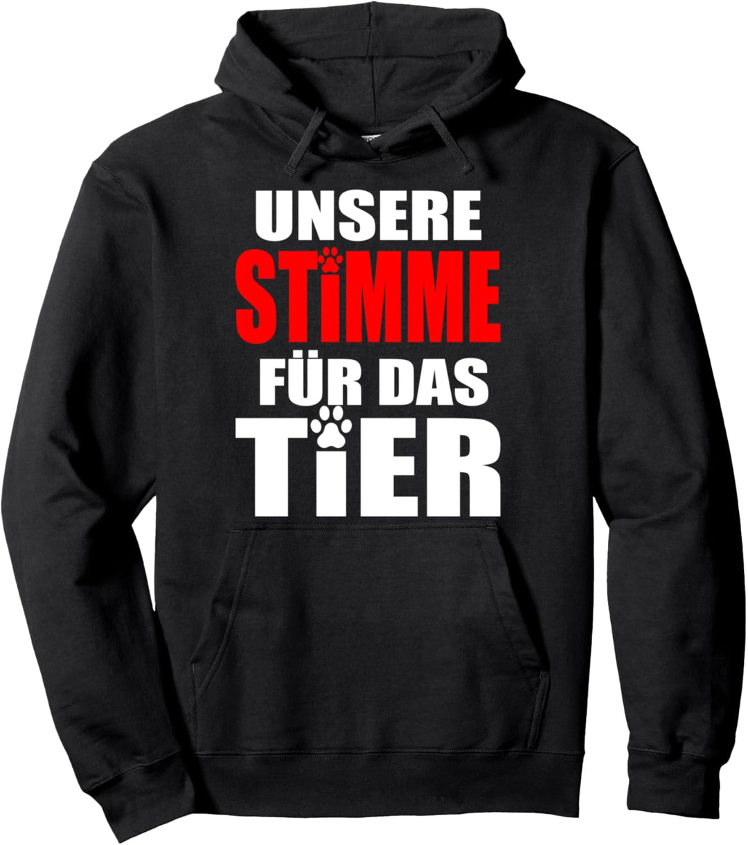 Unsere Stimme für das Tier Tierversuche Abschaffen Pullover Hoodie