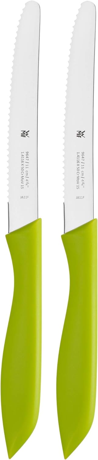 WMF Classic Line Frühstücksmesser Set 6-teilig, 23 cm, Brötchenmesser Wellenschliff, Brotzeitmesser,