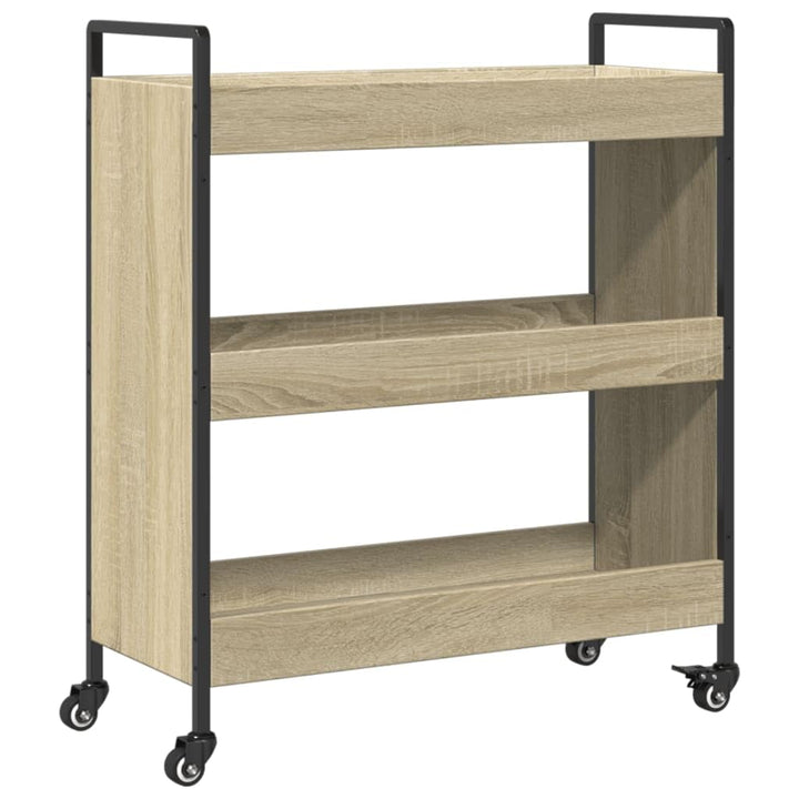vidaXL Küchenwagen, Servierwagen mit viel Stauraum, Rollwagen Trolley für Küche Bar, Gemüsewagen Meh