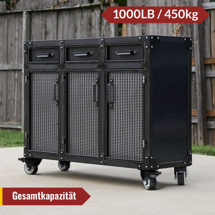 75mm Lenkrollen mit Sicherheitsbremse 4er Set Schwerlastrollen (2 mit Bremsen und 2 ohne) Möbelrolle