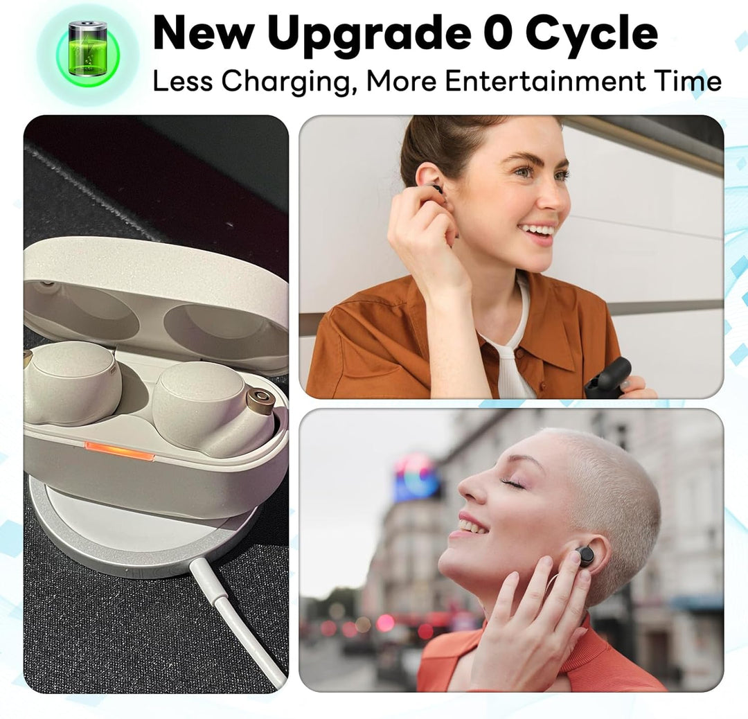 𝟮𝟬𝟮6 𝗡𝗲𝘄 𝗨𝗽𝗴𝗿𝗮𝗱𝗲𝘀 2er-Pack Z55H 75-mAh-Akku, kompatibel mit Sony Headset WF-1000XM4, Truly Wireless