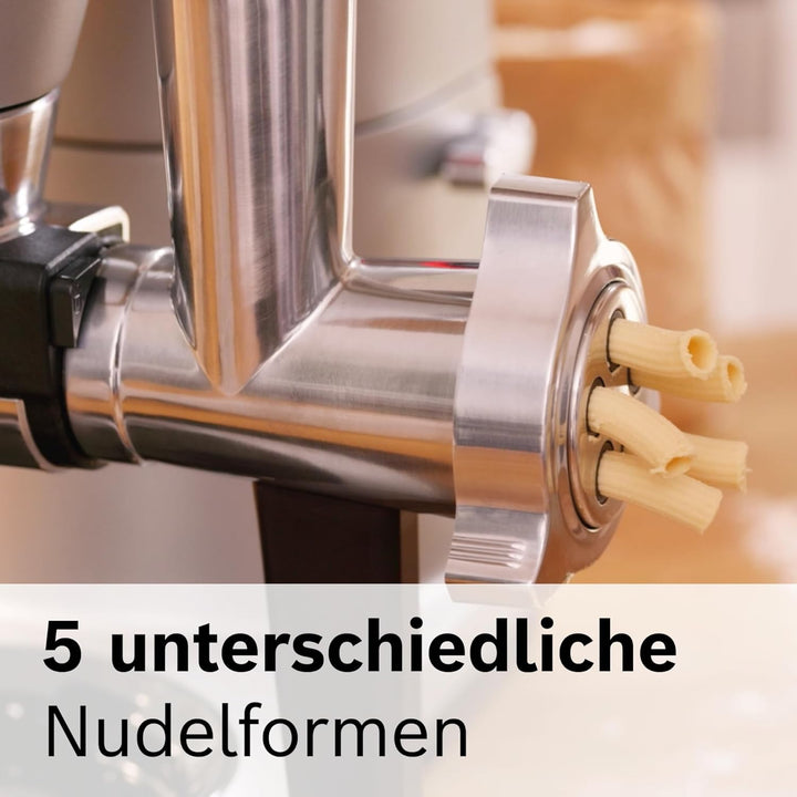 Bosch Pastascheiben MUZ9PP2, 5 verschiedene Formen (u.a. Rigatoni, Fusilli, Maccheroni), Lochscheibe