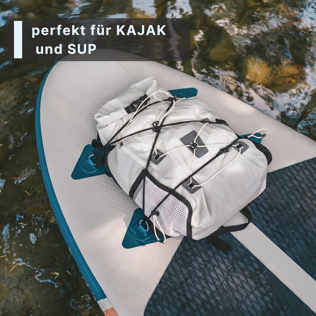 AlpPack 20L Ultraleichter Rucksack – Wasserdichter Rolltop Drybag für Wandern, Trekking, Reisen, Sta