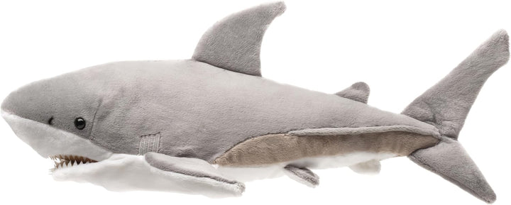 Uni-Toys - Handpuppe Weisser Hai - 50 cm (Länge) - Plüsch-Fisch - Plüschtier, Kuscheltier Weisser Ha