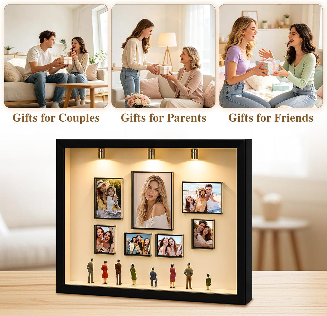 DIY Mini Museum Silhouette Box, Mini Figuren Menschen Museum