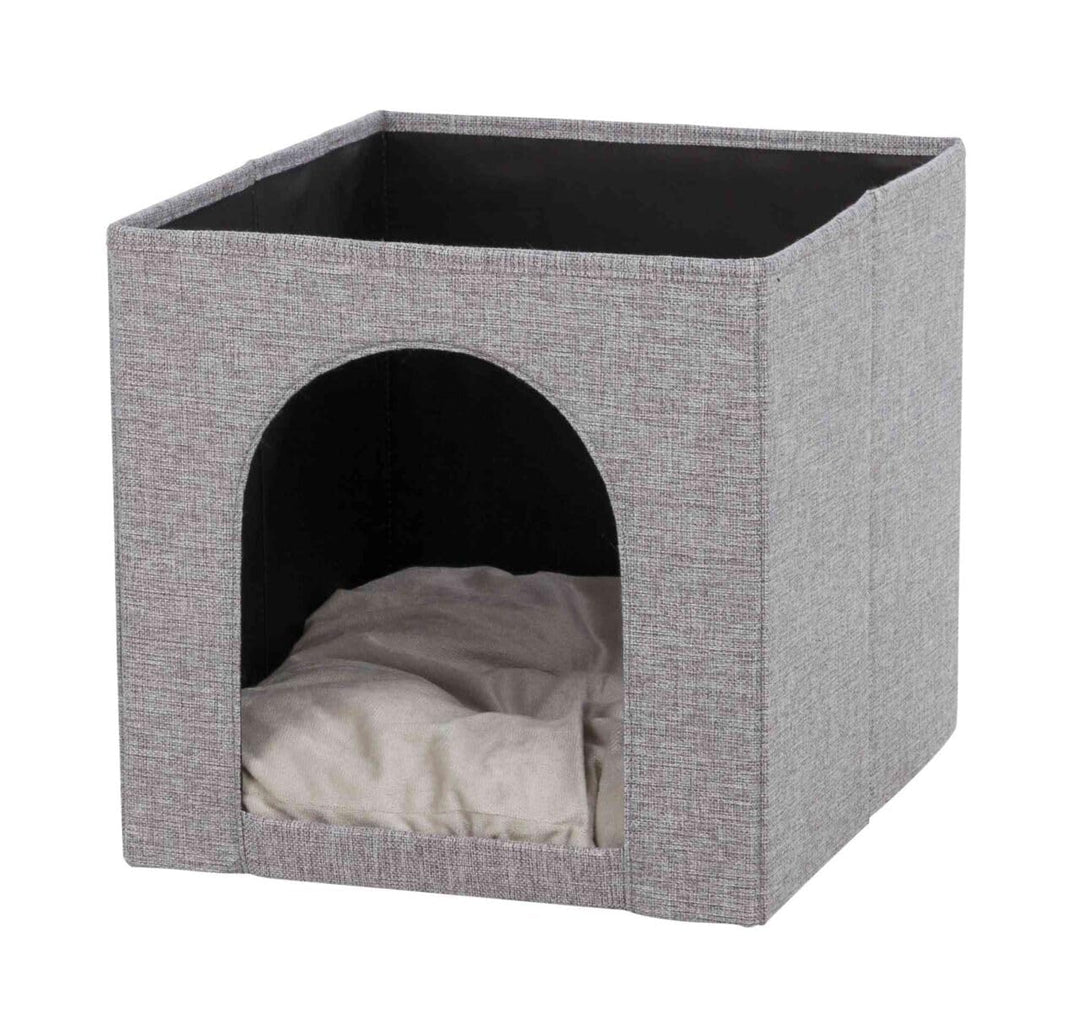 Trixie 44087 Kuschelhöhle Ella für Regal, 33 × 33 × 37 cm, grau, 1 Stück (1er Pack)