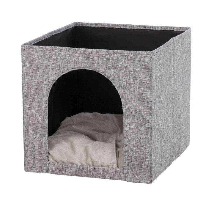 Trixie 44087 Kuschelhöhle Ella für Regal, 33 × 33 × 37 cm, grau, 1 Stück (1er Pack)