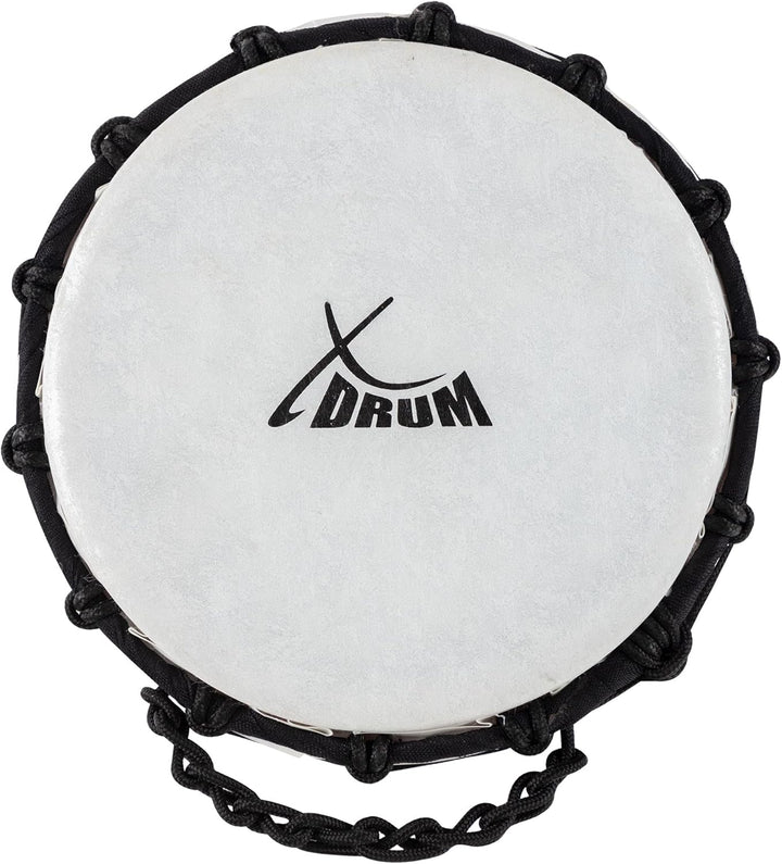 XDrum Primero Junior 31cm Djembe aus PVC - Korpus aus Kunststoff mit traditionellem Stimmsystem - Ko