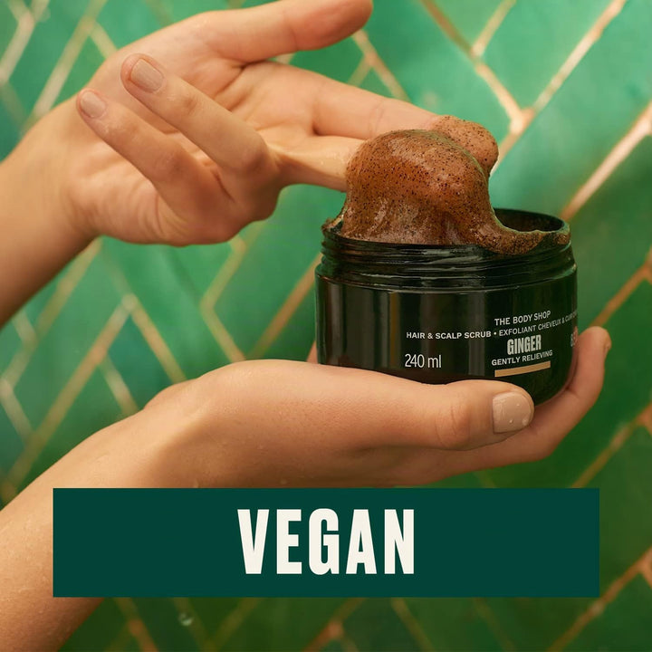 The Body Shop Hair &amp; Scalp Scrub - GINGER - For Dry, Flaky Scalp 240ML