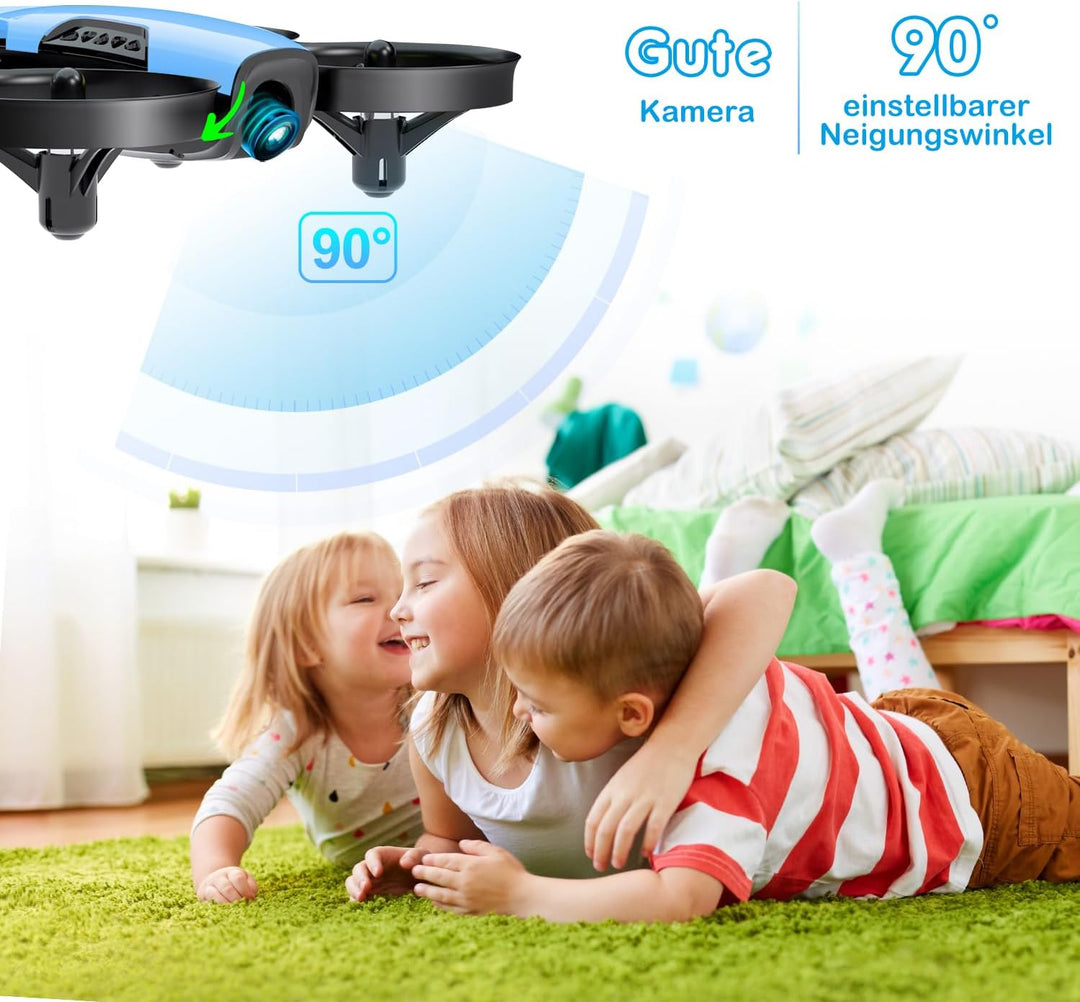 Loolinn | Drohne mit Kamera als Geschenk für Kinder - Mini Drohne Ferngesteuert mit Video & Fotos, S
