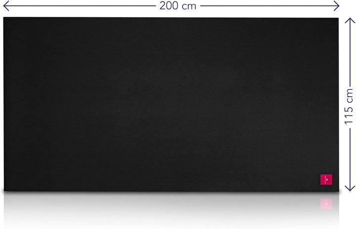 Cardio Mat Fitnessmatte, 2,00 x 1,15 m | inkl. Aufbewahrungstasche, abriebfest, desinfizierbar, mit