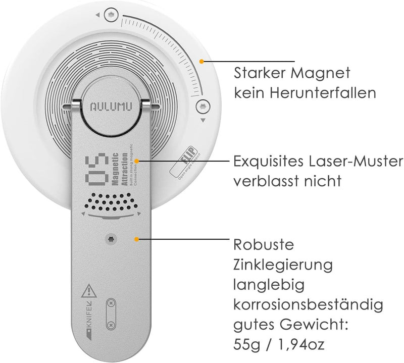 Aulumu G05 [4-in-1 MagZero] Magnetischer Telefonständer [2023 Einzigartiges Design], Abnehmbarer 360