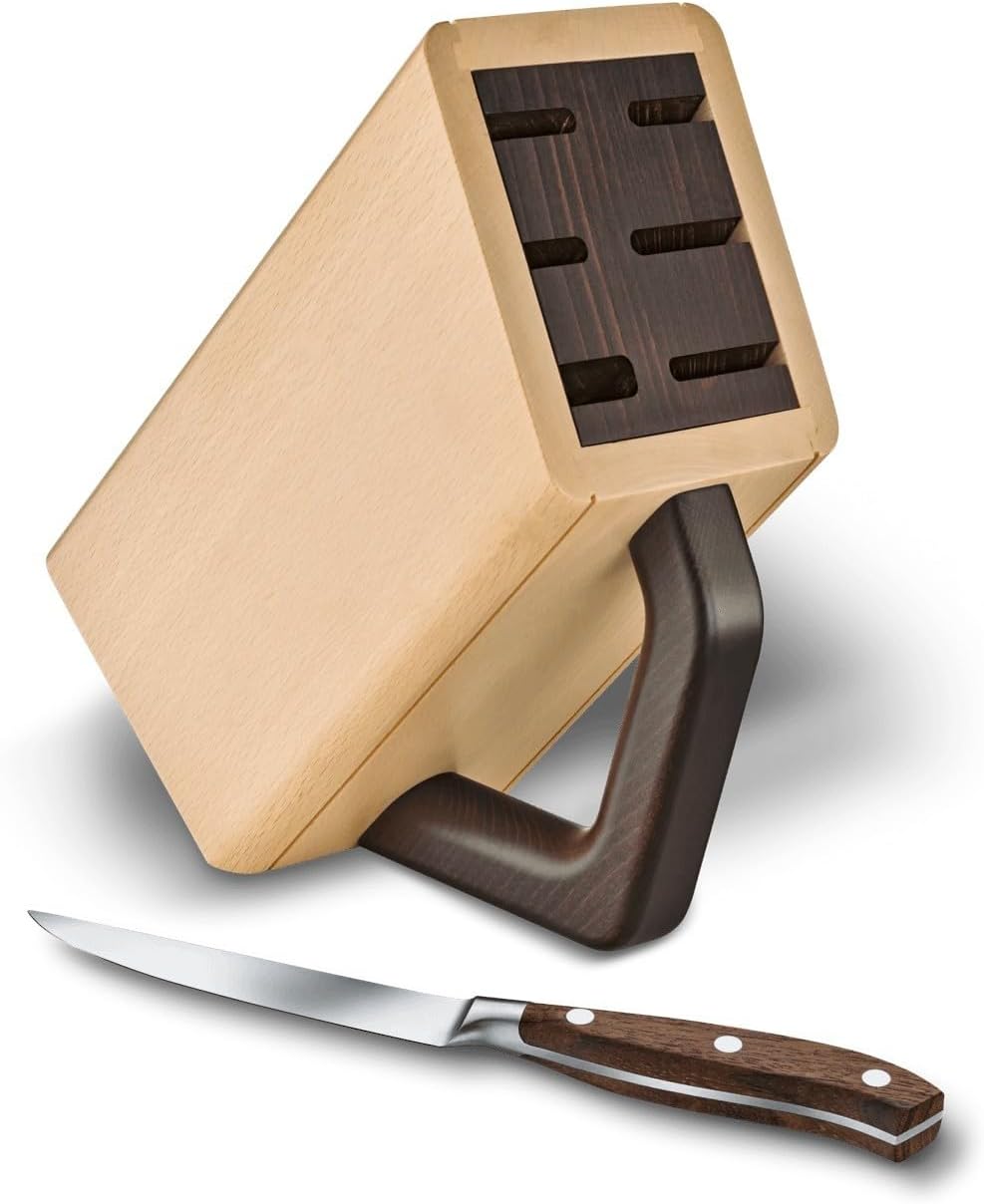 Victorinox Messerblock ohne Inhalt, Platz für 6 Messer, Messer-Aufbewahrung, Platzsparend, Elegantes