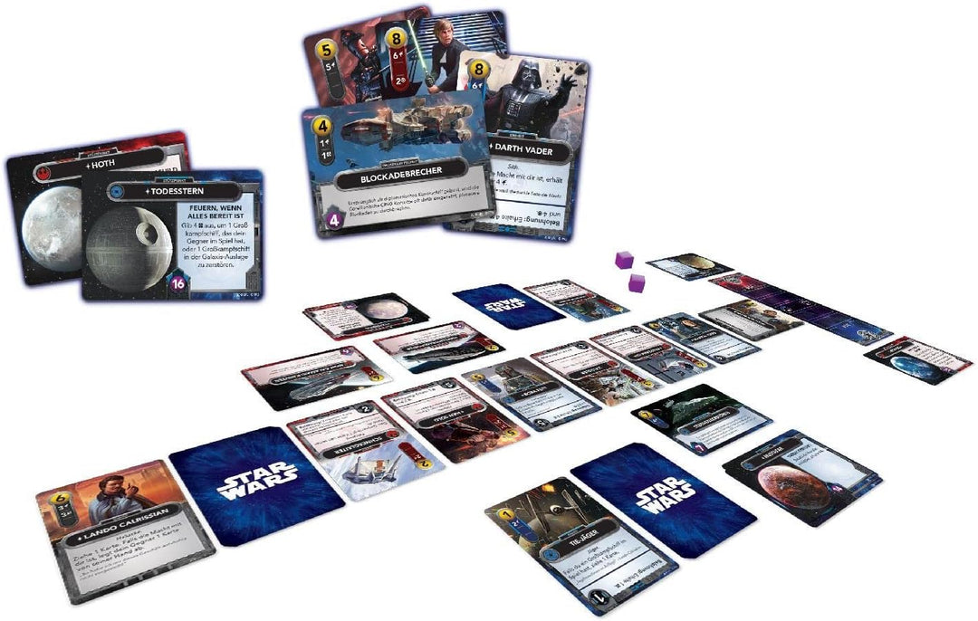 Fantasy Flight Games, Star Wars: The Deckbuilding Game, Kennerspiel, Kartenspiel, 2 Spieler, Ab 12+