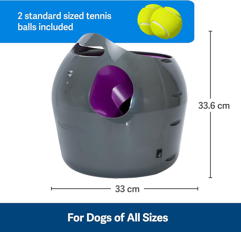 PetSafe Automatisches Hundespielzeug, interaktiver Tennisballwerfer für Hunde, wasserdicht, 1 Stück