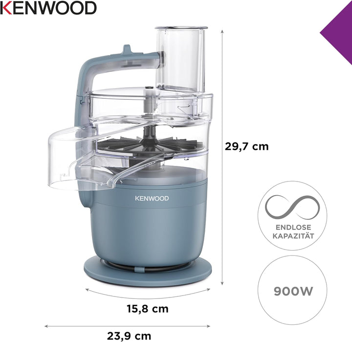 Kenwood MultiPro Compact – Kompakte Küchenmaschine mit Express Serve, Edelstahlmesser, Schneid- und