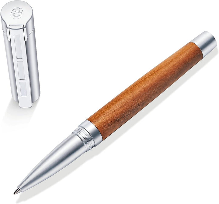 STAEDTLER Initium Lignum Tintenroller, Pflaumenholz, M, schwarz, Made in Germany, mit edler Geschenk