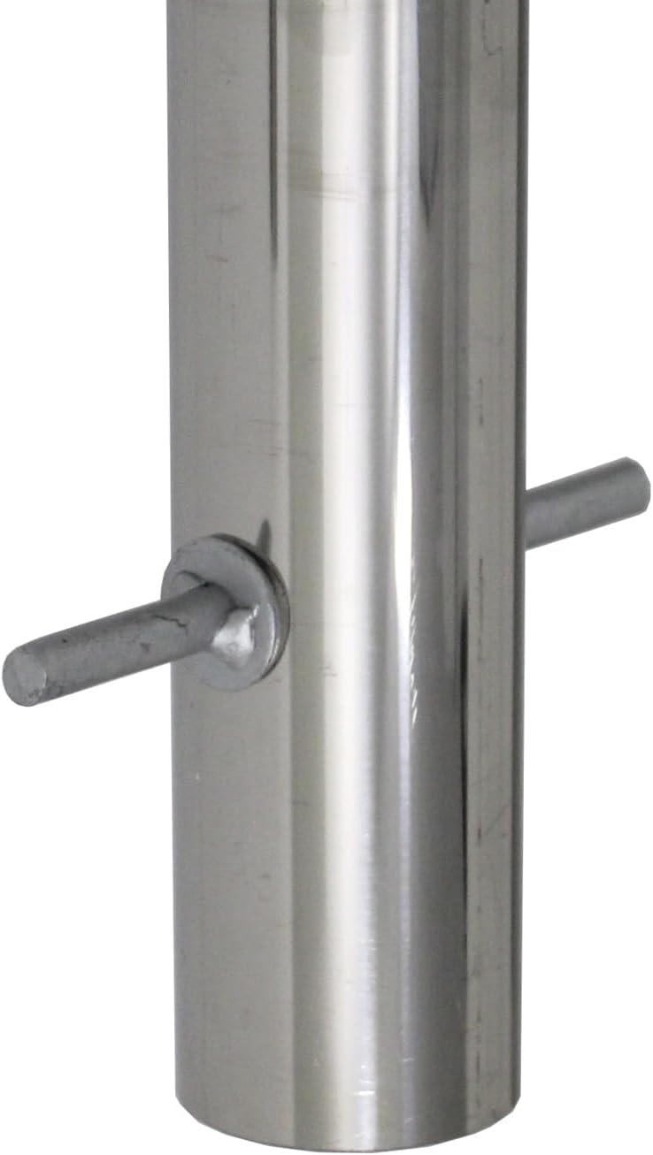 2x TRUTZHOLM Fahrradanlehnbügel Fahrradständer Anlehnständer mit Knierohr 118 x 78 cm aus Edelstahl