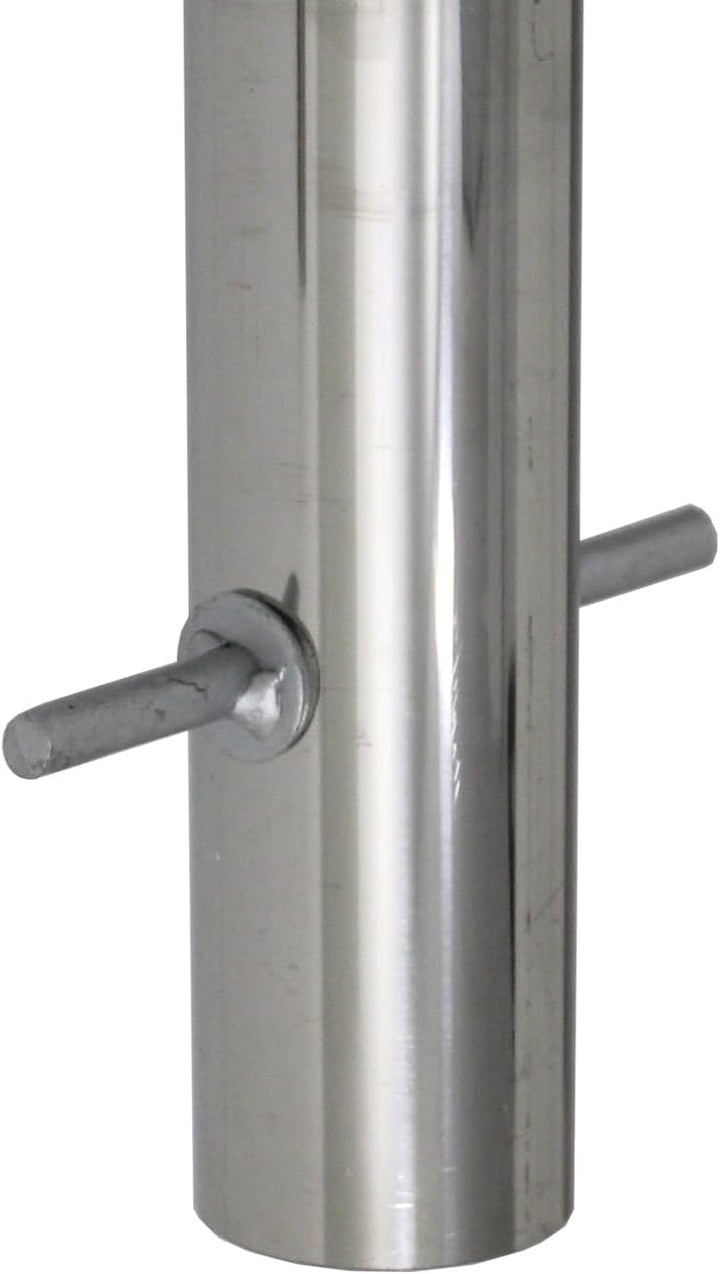 2x TRUTZHOLM Fahrradanlehnbügel Fahrradständer Anlehnständer mit Knierohr 118 x 78 cm aus Edelstahl
