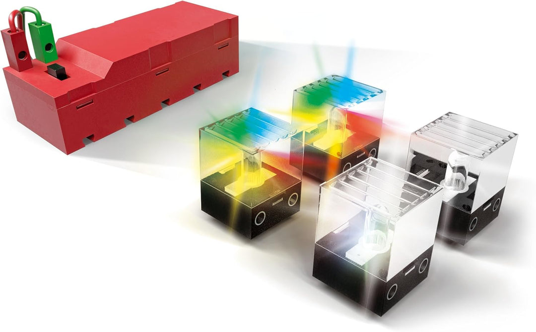 fischertechnik LED Set 533877 – Ergänzungsset mit 2 Rainbow-LEDs und 2 weissen LEDs, für aufregende
