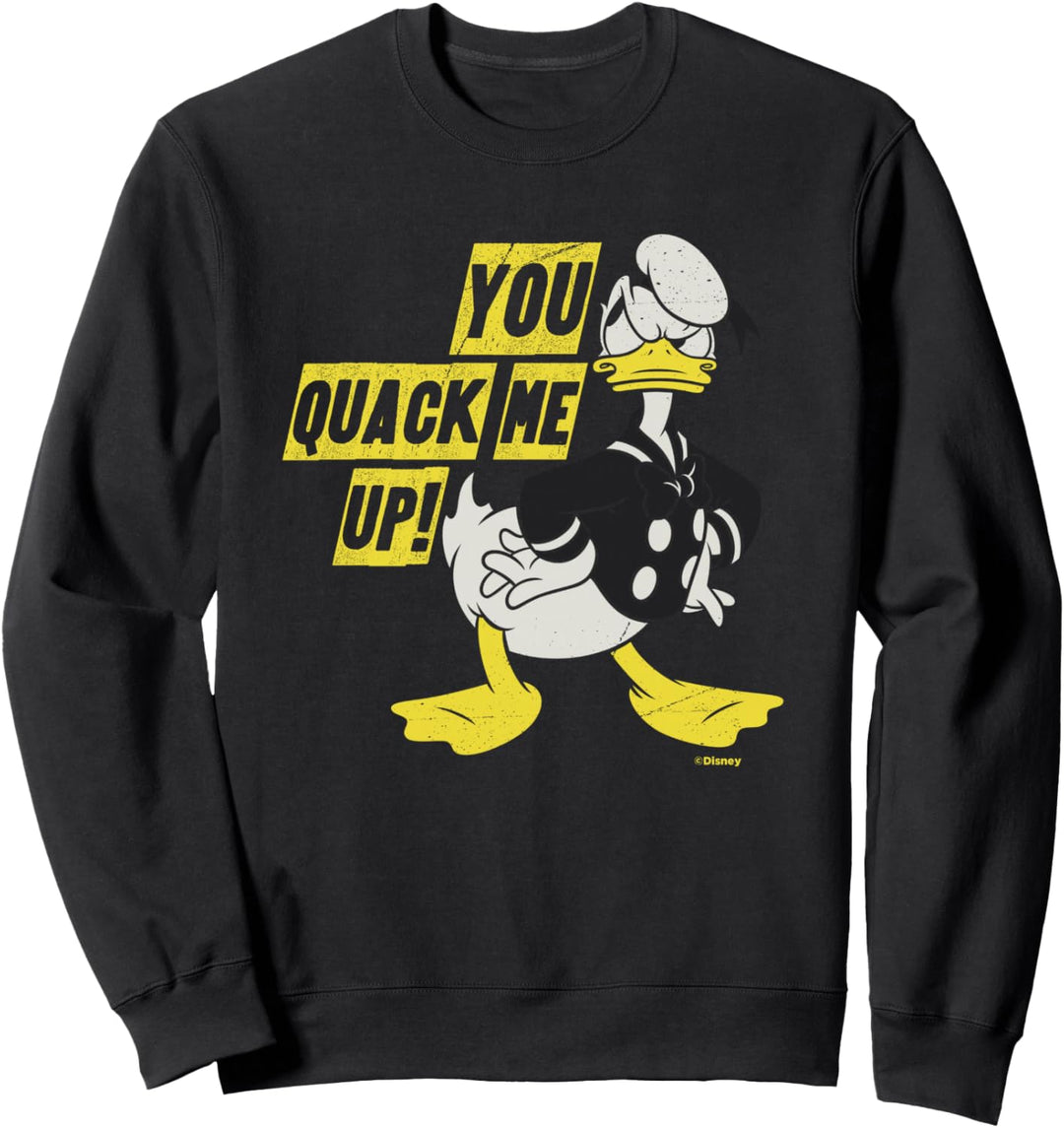 Disney Donald Duck You Quack Me Up Vintage Classics Sweatshirt