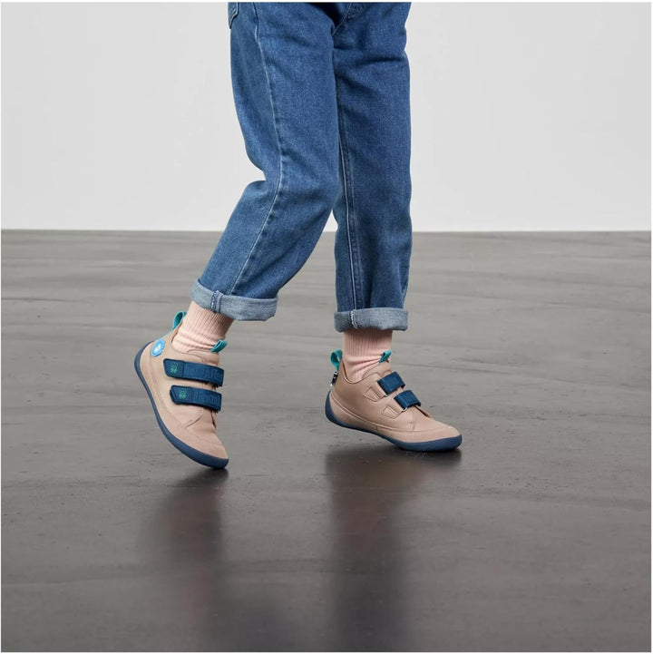 Affenzahn Barfussschuh Leder Buddy mit Klettverschluss Weich rutschfest Flexibel Reflektierend für J