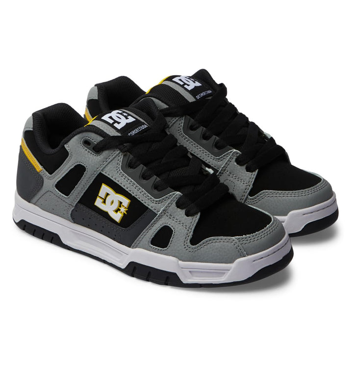 DC Shoes Herren StagSneaker 38.5 EU Grey Yellow, 38.5 EU Grey Yellow