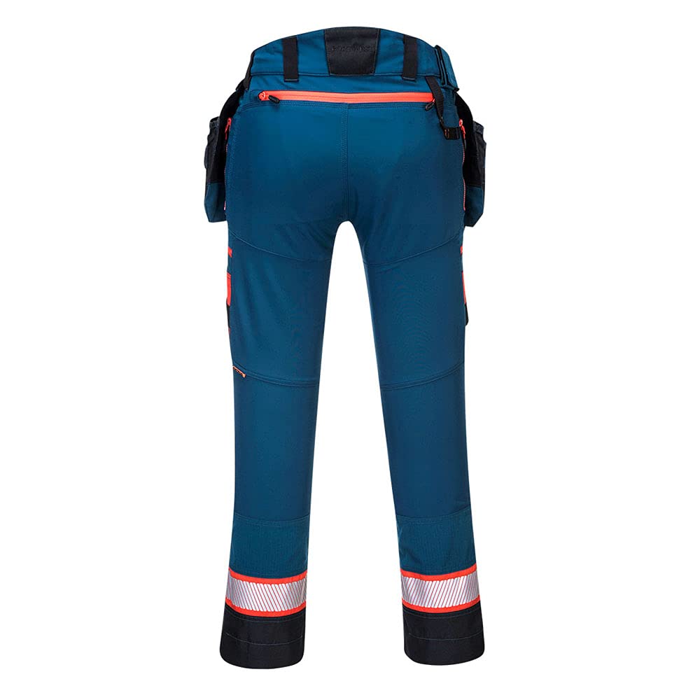Portwest DX4 Bundhose mit abnehmbaren Holstertaschen, Grösse: 28, Farbe: Metro Blau, DX440MBR28 28 M