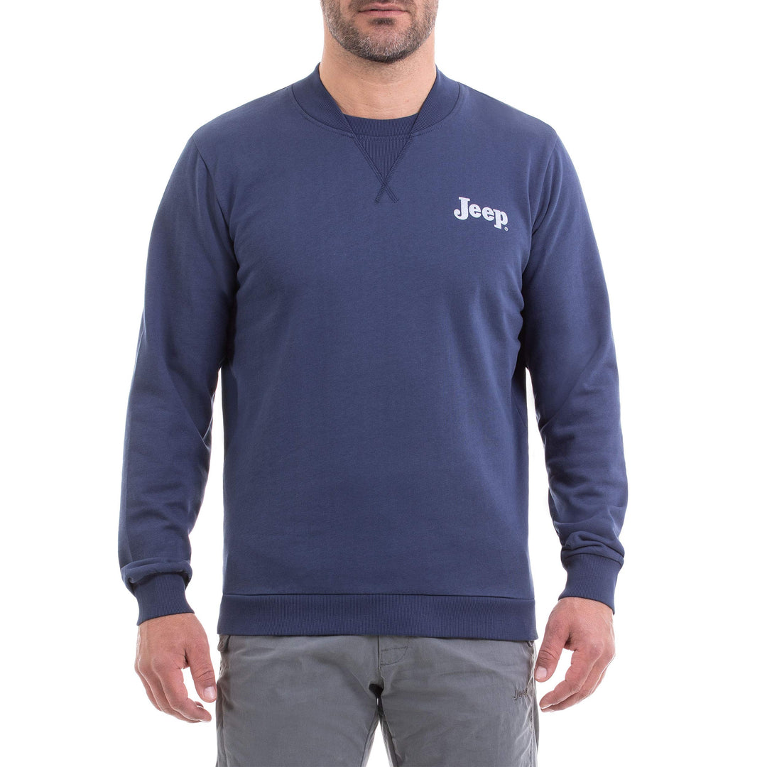 Jeep Herren Girocollo Invernale Con Collo Taglio Bomber E Stampa Logo Vintage Unterhemd S Mood Indig