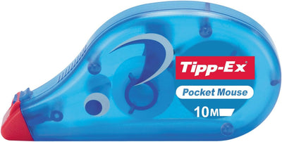 Tipp-Ex Korrekturroller Pocket Mouse mit Schutzkappe, 10m x 4.2mm, 10er Pack, Ideal für das Büro, da