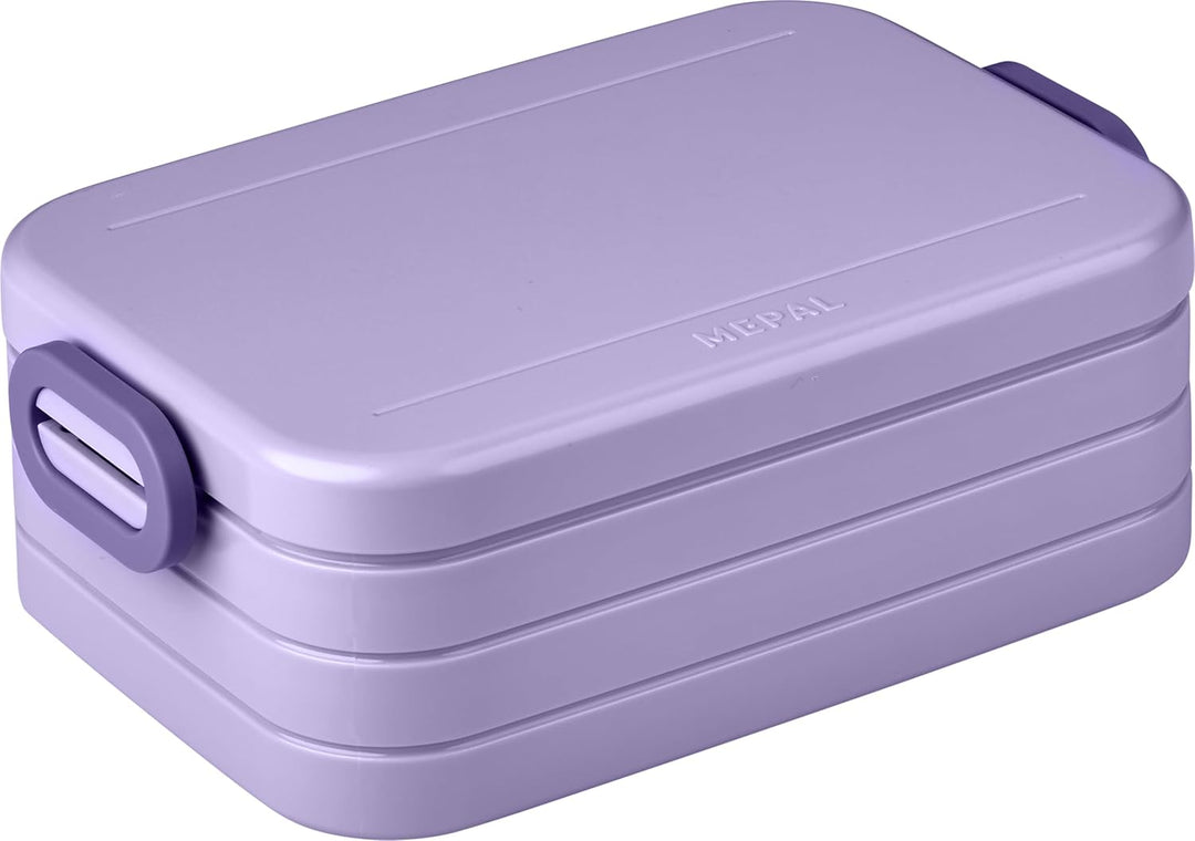 Mepal Brotdose Midi - Bento Box für 2 Sandwiches oder 4 Brotscheiben - Lunchbox für kleine Snacks &