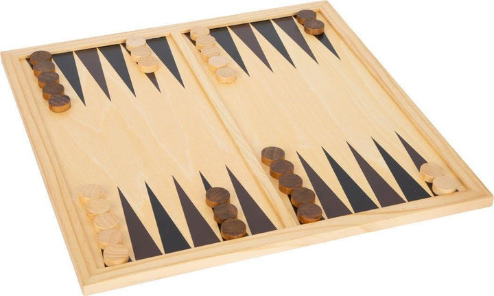 Small Foot Spielesammlung, mit 20 klassischen Gesellschaftsspielen in massiver Holzkiste, ab sechs J