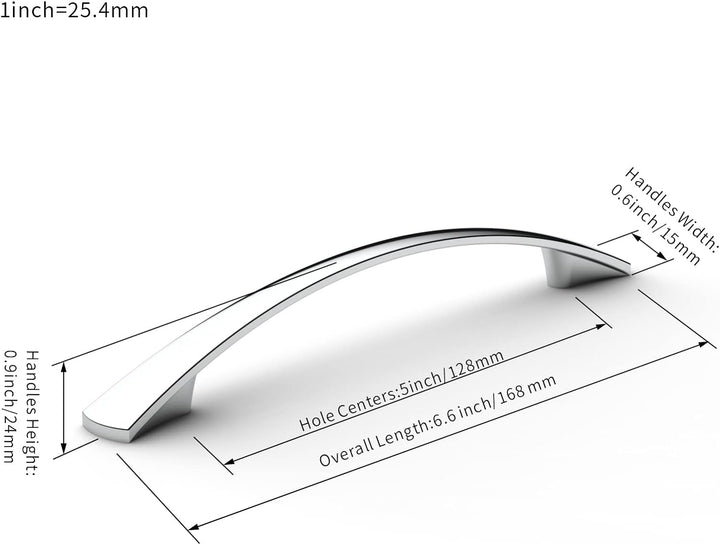FURNIWARE 10 Stück Griffe, 128mm Lochabstand Möbelgriffe Schrankgriffe Küchengriffe Griffe Möbel Sch
