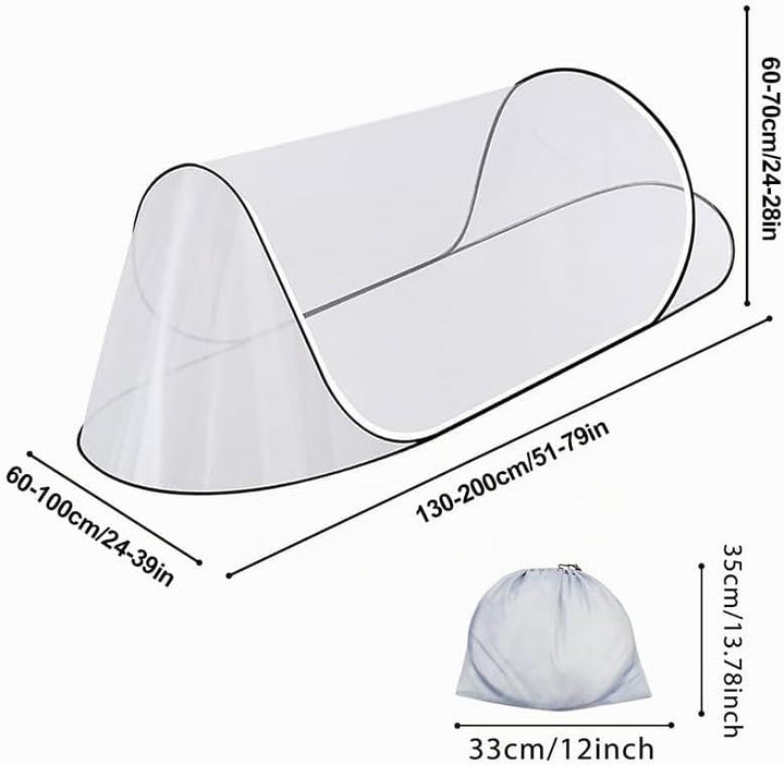 Moskitonetz, 200 x 100 x 70 cm Moskitonetz Pop Up Einzelbett, Faltbares Mosquito Netz Reise Ohne Auf