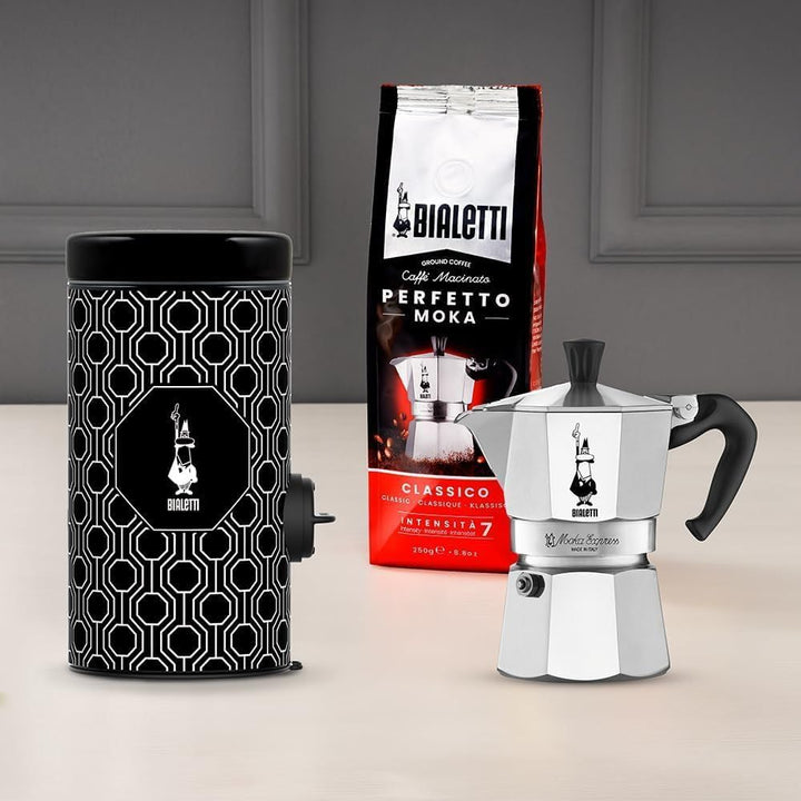 Bialetti Kaffee Dosacaffè Dosa Kaffee, Schwarz und Weiss