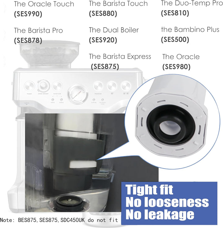 BES008 Sage Barista Express Wasserfilter 4 Stück, Kompatibel Mit Sage Wasserfilter Ersatz für SES008
