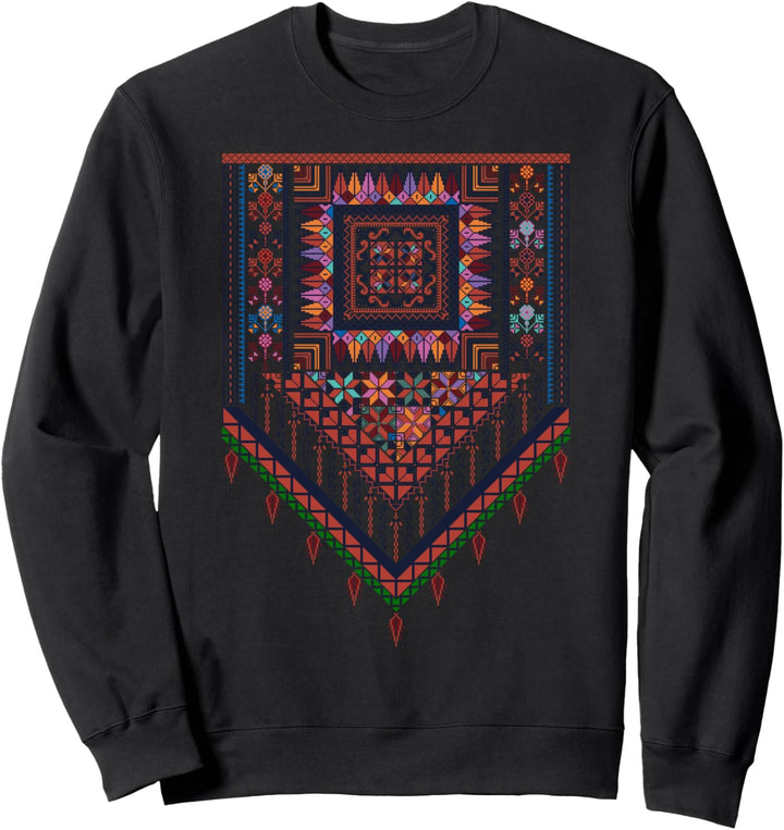 Palästinensische Trational Frauen Mädchen Palästinensische Frau Thobe Kochfeld Sweatshirt