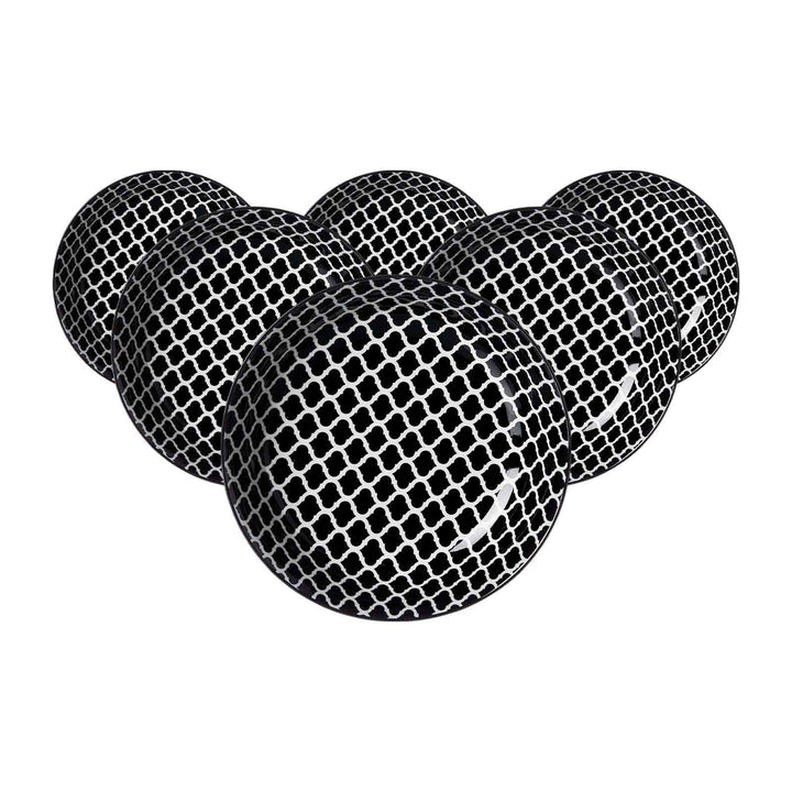 Ritzenhoff & Breker Takeo Swing Suppenteller 6er Set, 20 cm, Tiefe Teller mit vollflächigem Dekor, S