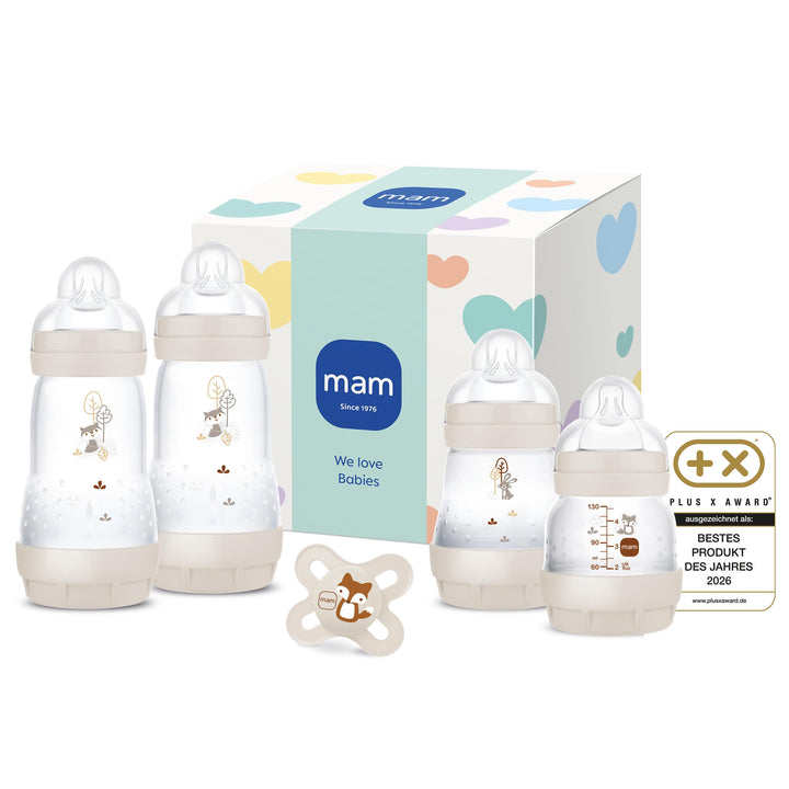 MAM Easy Start Anti-Colic Geschenk-Set, 5tlg., 0+ M, beige