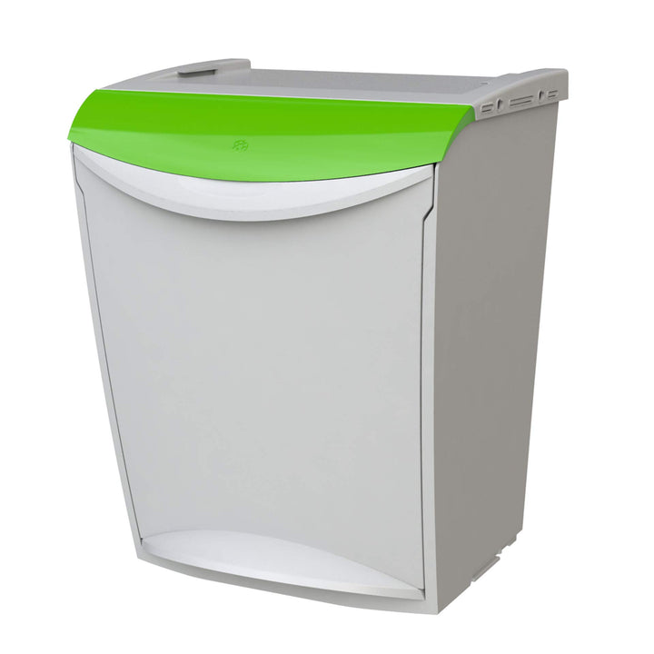 Denox Ecosystem Abfalleimer, 25 l Zentimeter Verde y gris Grün, Grün