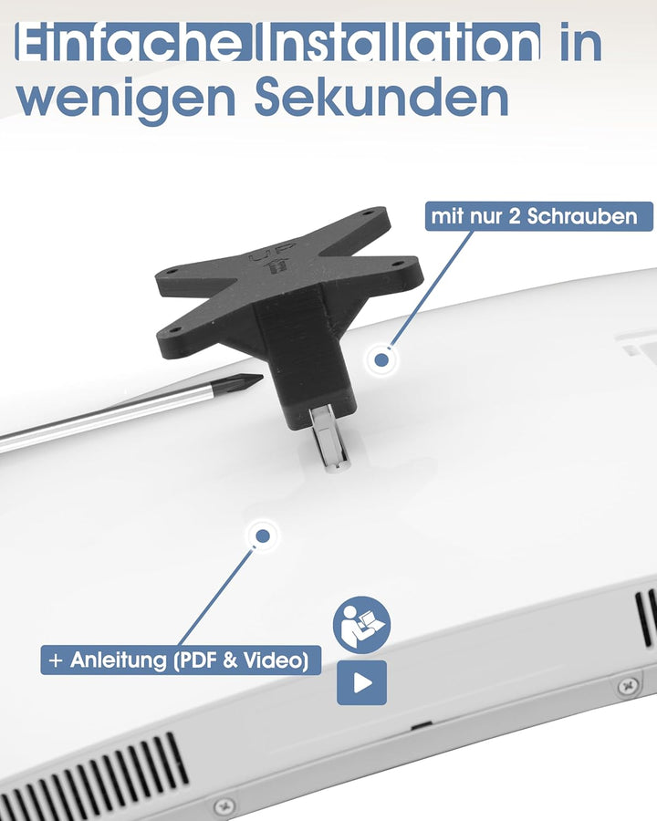 3IDEE VESA Adapter für Samsung Curved QLED Monitor CJ79, CF79 (C34J791, LC34J791, C34F791 und mehr)