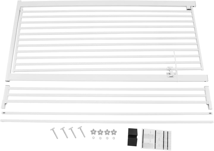 Haustiergitter Extra Hoch Höhe 150cm, Breite verstellbar 90-97cm, Sicherheits-Haustiergitter, Automa