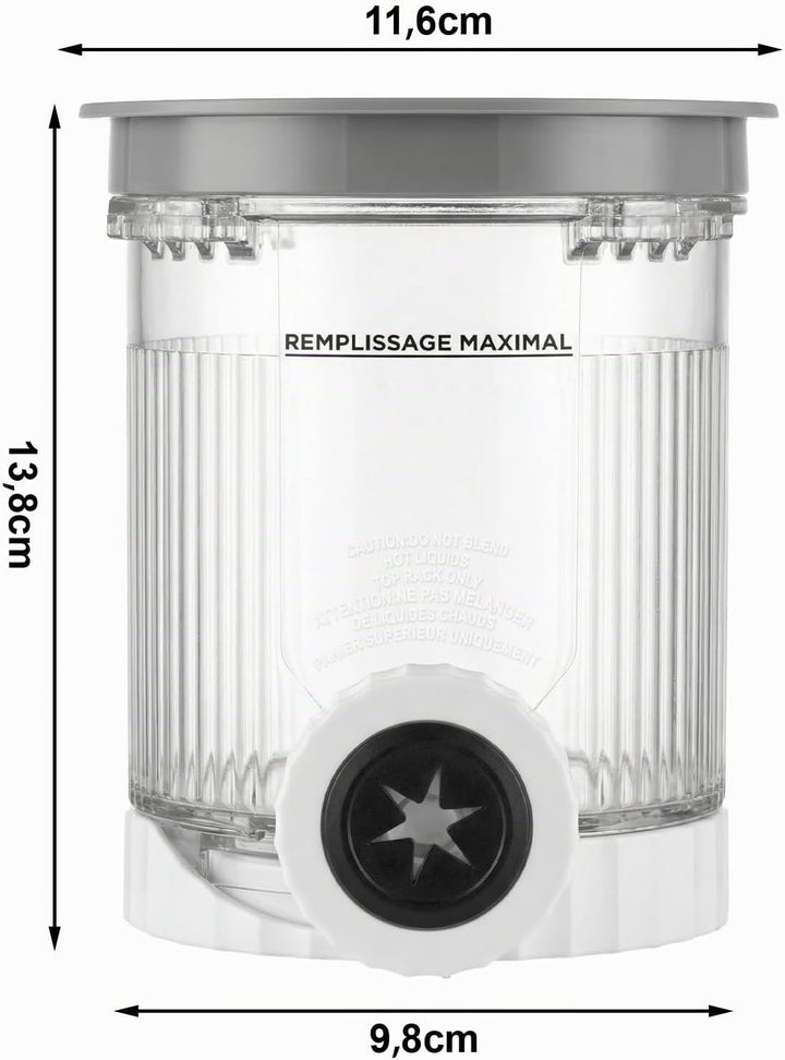 4er Pack Ersatz-Eisbehälter für Ninja Swirl, 470ml Pint-Becher mit farbigen Deckeln, Auslaufsicher &amp;