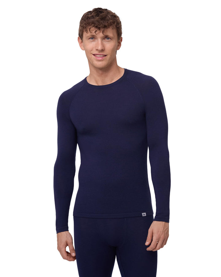 DANISH ENDURANCE Merino Langarm Shirt Herren, Premium Thermo-Unterwäsche, Temperaturregulierendes Fu