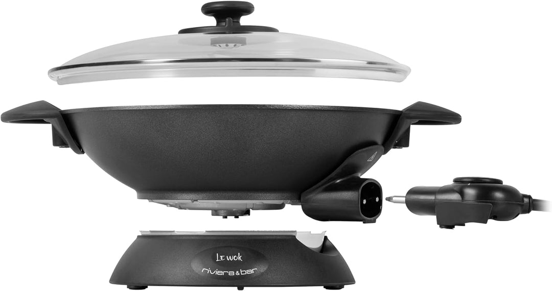 Riviera-et-Bar QWK460 Elektrischer Wok, Aluminium
